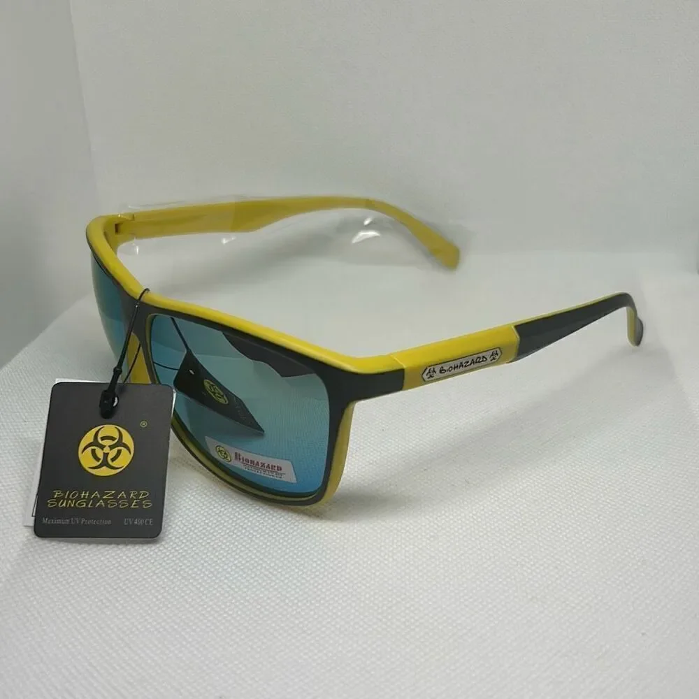 Biohazard Mens Mirrored Sunglasses